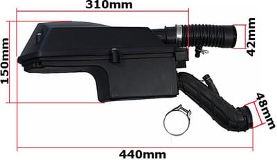 Luchtfilter 50cc GY6 voor 12 Inch Wielen ( Chinese Scooter ) Merk BPC Parts