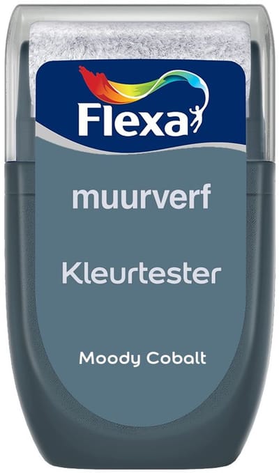 Flexa - Kleurtester Muurverf - Moody Cobalt - Mengverf - 30 Ml