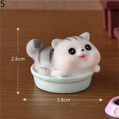 Figurines miniatures de décoration pour la maison, mini-chat mignon, chaton de jardin pour enfants, décoration de chambre de bébé, jouet pour la maison