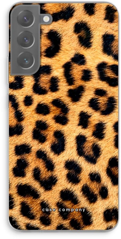 Case Company® - Hoesje geschikt voor Samsung Galaxy S22 Plus hoesje - Luipaard - Soft Cover Telefoonhoesje - Bescherming aan alle Kanten en Schermrand