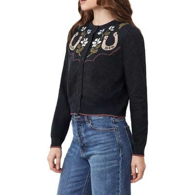 Scotch & Soda Crew Neck Cardigan Charcoal Grey Heather Taglia: XS | Cardigan Outlet | Donna | Nero