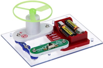 Elektro Bouwset propeller speelgoed bouwpakket glow in the dark.
