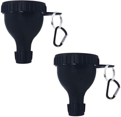 Virtubuy - Protein Powder Containers - Mini Funnel Set - Ideaal voor onderweg - Zwart - Voor Shakers en Waterflessen - Perfect voor de sportschool