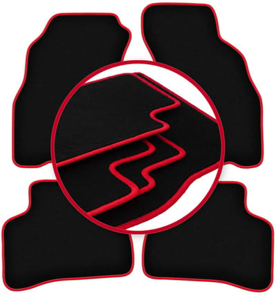 CARLUX-RED automatten voor: Hyundai Accent I (X-3) sedan (1994-2000)