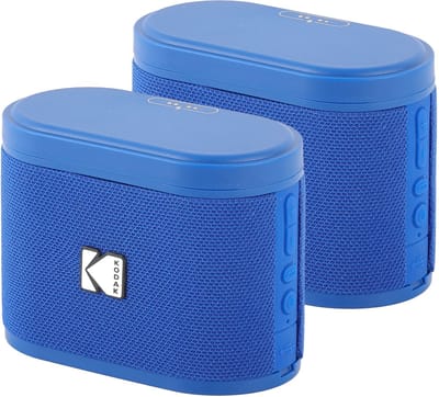 Kodak SoundBrix Bluetooth Speaker – Draadloze Muziek Box –5W RMS - 2pcs – Blauw