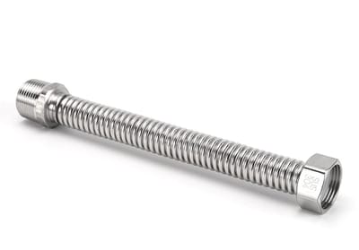 Dailygoods- Flexibele Buis 3/4" Inch - Roestvrij Staal - Verbinding - Slang - Duurzaam - Eenvoudig te Monteren