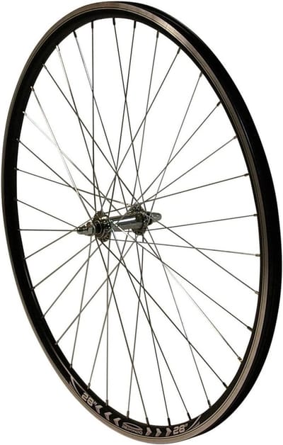 28 inch V-profiel voorwiel voor loopfiets of trekkingfiets compleet met naaf en spaken