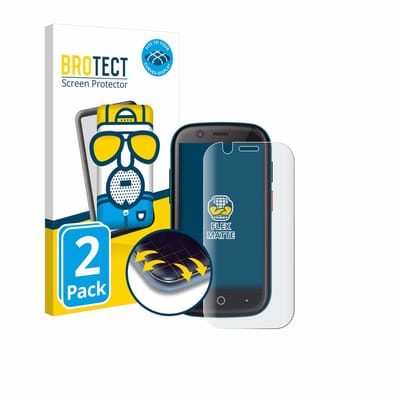 BROTECT - Screenprotector voor Unihertz Jelly 2E - Folie Beschermfolie matte volledig dekking 2 Stuks