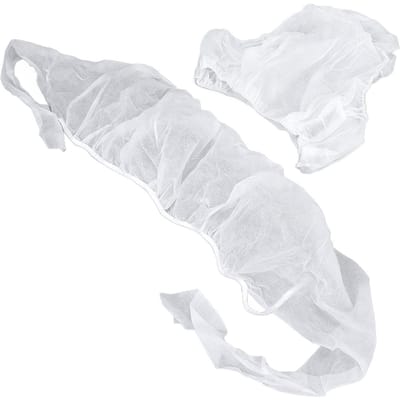 Wegwerp BH Ondergoed Vrouwen Reizen Draagbaar Schoonheidssalon Zacht Hygiënisch Ademend BH Slip Set white