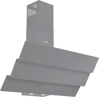 Wiggo WE-D933G(G) – Schuine Afzuigkap 90 cm – Grijs Triple Glas – LED Verlichting – Touch Control – 5 jaar garantie