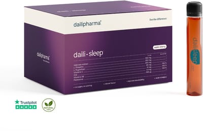 Dailipharma Daili Sleep - Vloeibaar Voedingssupplement - Natuurlijke Slaap - Valeriaan L-Theanine Melatonine