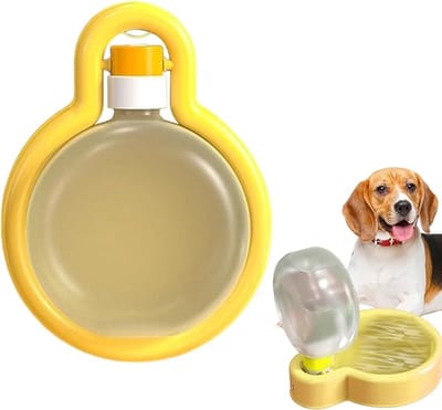 Daity Hondenwaterfles voor op reis - multifunctionele hondenfles met voerbak - draagbaar drinkwatersysteem - buitenactiviteiten - auto - wandelen - kamperen - puppytraining - accessoires voor huisdieren