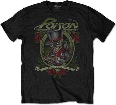 Poison - We Trust Heren T-shirt - S - Zwart