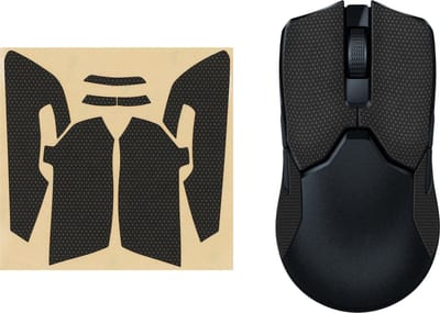 kwmobile gaming muis grip tape geschikt voor Razer Viper 8k HZ muis - Antislip muistape grip - Muis grip tape in zwart