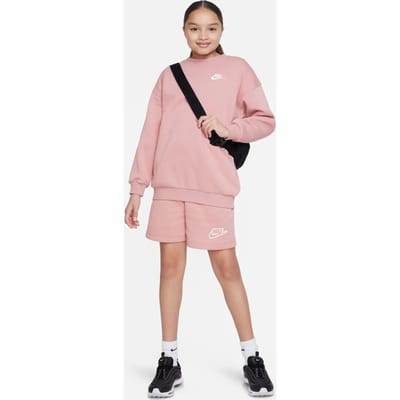 Meisjes-sweatshirt met ronde hals Nike Club Fleece Oversized LBR