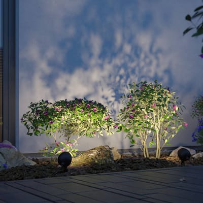 LED-tuinspots Kikolo IP65 90 mm 3000K 8W 500lm 230V 60° Antraciet Aluminium, Kunststof
