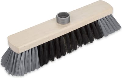 Buemag Houten zachte bezemkop - zwart/grijs - B29 cm - Kamerbezems / binnen bezems