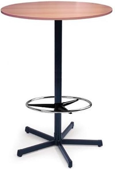 Statafel Ecoro rond 80CM bladkleur Kersen framekleur Aluminium (RAL9006)