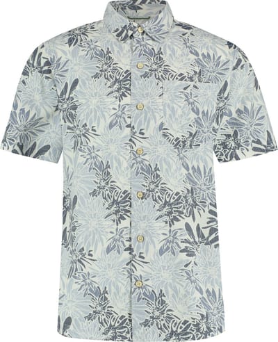Royal Robbins Comino Leaf S/S - Outdoorblouse - Korte mouwen - Heren - Sea Bonsalt Pt - Maat M