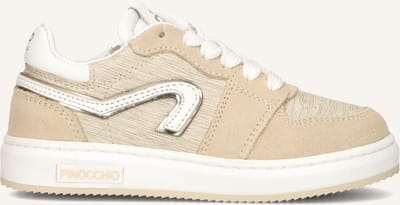 Pinocchio P1015 Sneakers - Meisjes - Beige - Maat 24