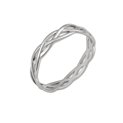 Zilver Ring Dames - Elegant Zilveren Knoop Ring - Dames Ring - Zilver 925 - Amona Jewelry