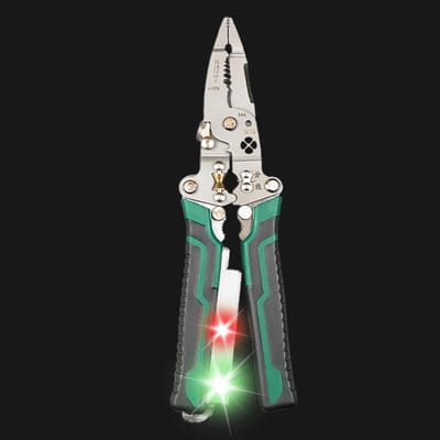 Kabelsnijder - Testtang Stripper - Elektrisch Werk - Inklapbaar Ontwerp - 21.5 cm - Groen