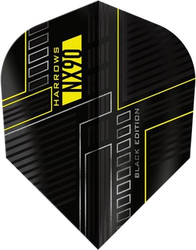Harrows NX90 Black NO6 - Dart Flights