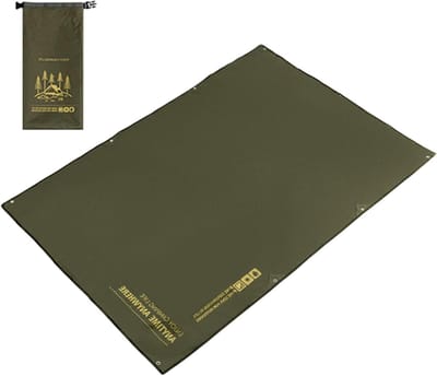 Tent vloerdoek - Outdoor mat - Kamperen en picknicken - Waterdicht PU2000mm - 205 x 135 cm - Leger groen