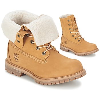 Timberland Auth Teddy winterschoenen Dames Fleece WP oranje - Maat 37 - Laarzen - Boots - Dameschoenen