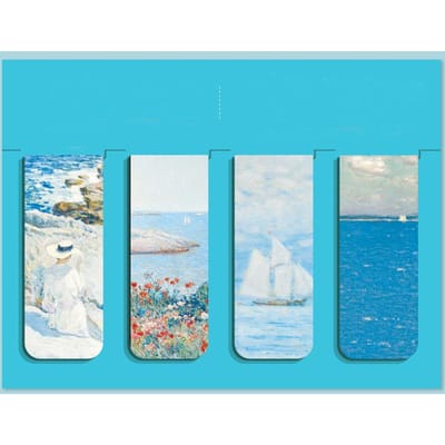 Creatieve Magnetische Bladwijzers 4 stuks Esthetische Kantoorbenodigdheden Boekaccessoires Student Leesmarkeerder Vintage Stijl Literair Docenten Dag Cadeau