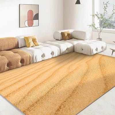 15 Maten 3D Zandsimulatie Achtergrond Tapijt voor Woonkamer Badkamermat Slaapkamermat Huisdecoratie Buitentapijt 70x100cm (28x39in)