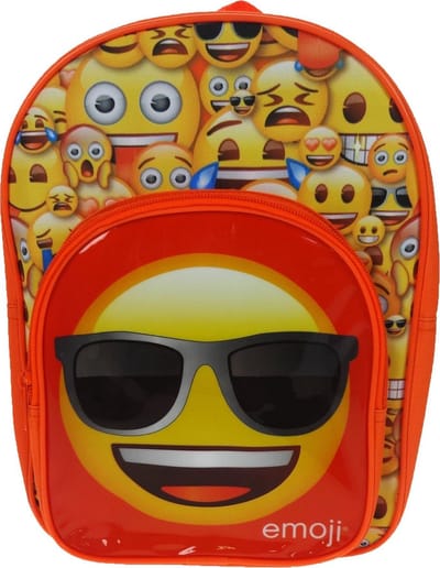 Emoji Rugzak 24 X 32 X 8 Cm Oranje/geel