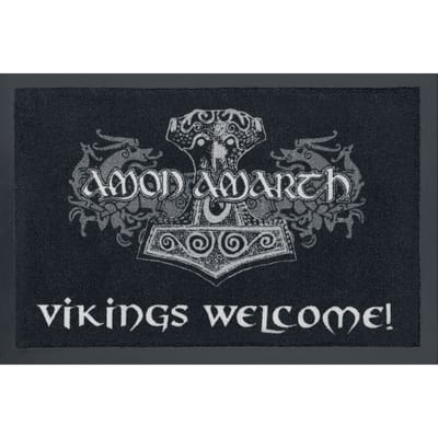 Amon Amarth Deurmat - Vikings Welcome! - voor Geen - zwart
