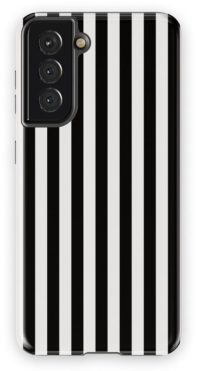 DripCase Gestreept Hoesje Samsung Galaxy S21 | Backcover met Mag | Stripes Motief | Trendy Case Samsung Galaxy S21 met Strepen Piano Lane