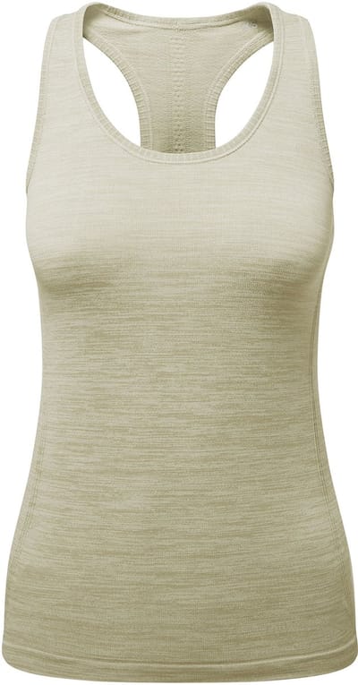 TriDri Women´s Recycled Seamless ´3D Fit´ Multi-Sport Flex Vest TR509 - Sage Green Melange - XS