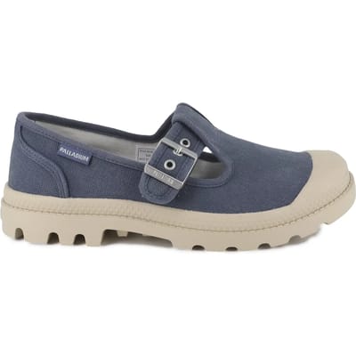 Palladium Dames Pampa Mary-Jane Washed Sneaker 94475 481 Vintage Indigo