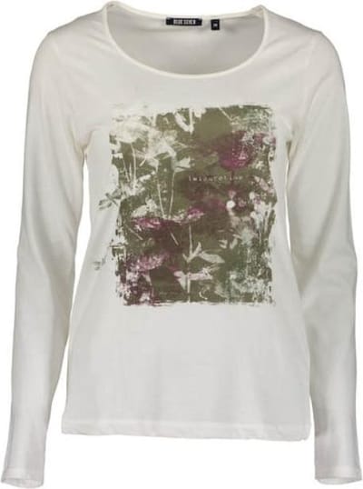 Blue Seven dames shirt off white+print - maat 44