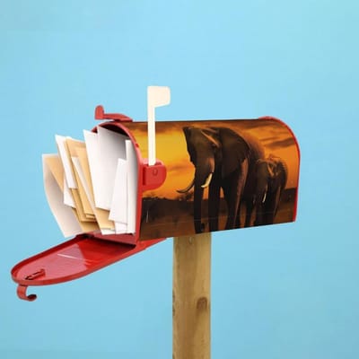 Brievenbushoezen - Postvak Decoratie - Tuin Aankleden - Magnetisch Ontwerp - 21 x 18 Inch - Zwart