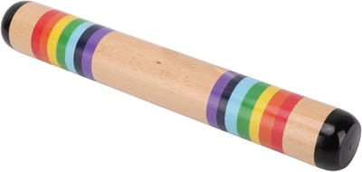 Houten Regenstok - Muziekstok Regen - Muziek Maken Leren - Rustgevend Geluid - 35 Cm - Kleurrijk