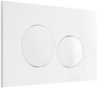 Vente-unique Bedieningsplaat voor wc met dubbele knop - Wit - OPULUS