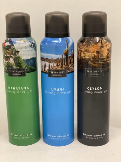 Voordeelverpakking Treatments foaming douchegel Mahayana, Uyuni, Ceylon 3x