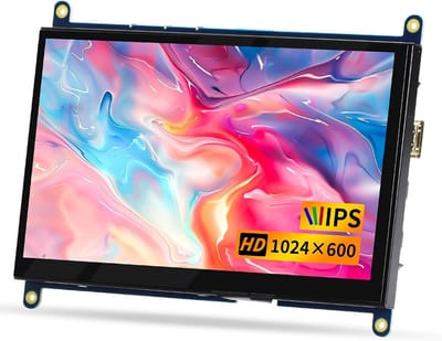 7 Inch HD IPS Display Monitor voor Raspberry Pi, PC, Xbox en Meer - Plug-and-Play Mini-Monitor