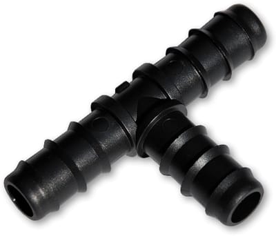 Bradas T-stuk 16 mm – 3x Slangtule – Druppelslang Verdeler – Voor Irrigatie & Tuinbewatering