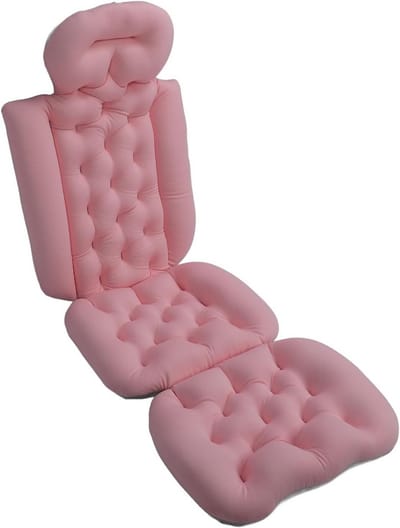 Luxe Volledig Lichaamsbadkussen met Nek- en Rugsteun - Antislip & Wasbaar Badmat