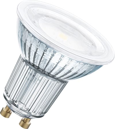 OSRAM LED Sterreflectorlamp PAR16 voor spots en spots in daglichtwit (6500 K), helder, 50 mm diameter, met 6,9 W voor 620 lm, GU10 retrofit pinfitting, loodvrij glas, IP20, EEK F.