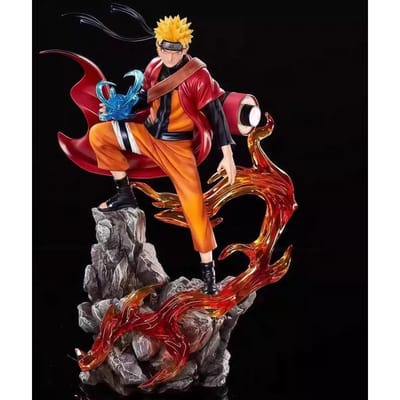 27cm Naruto Anime Figuur Uzumaki Naruto Uchiha Sasuke Actiemodel PVC Beeld Bureau Ornament Set Speelgoed Cadeau no box