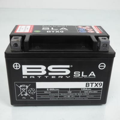 sla bs accu voor motor ktm 390 adventure 2020 tot 2022 ytx9 / 12v 8.4ah nieuw