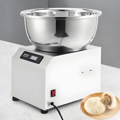 Spiraaldeegmixer - Deegkneedmachine Keukenmixer - Brood Bakken - Intelligente Timer - 3kg - Zilver