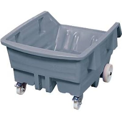 Kiepwagen, polyethyleen, grijs, B 960 x D 1440 x H 825 mm, 500 l, kiephoogte 460 mm, tot 150 kg