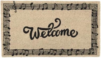 Fisura Deurmat Welcome 70 X 40 Cm Kokosvezel Naturel/zwart